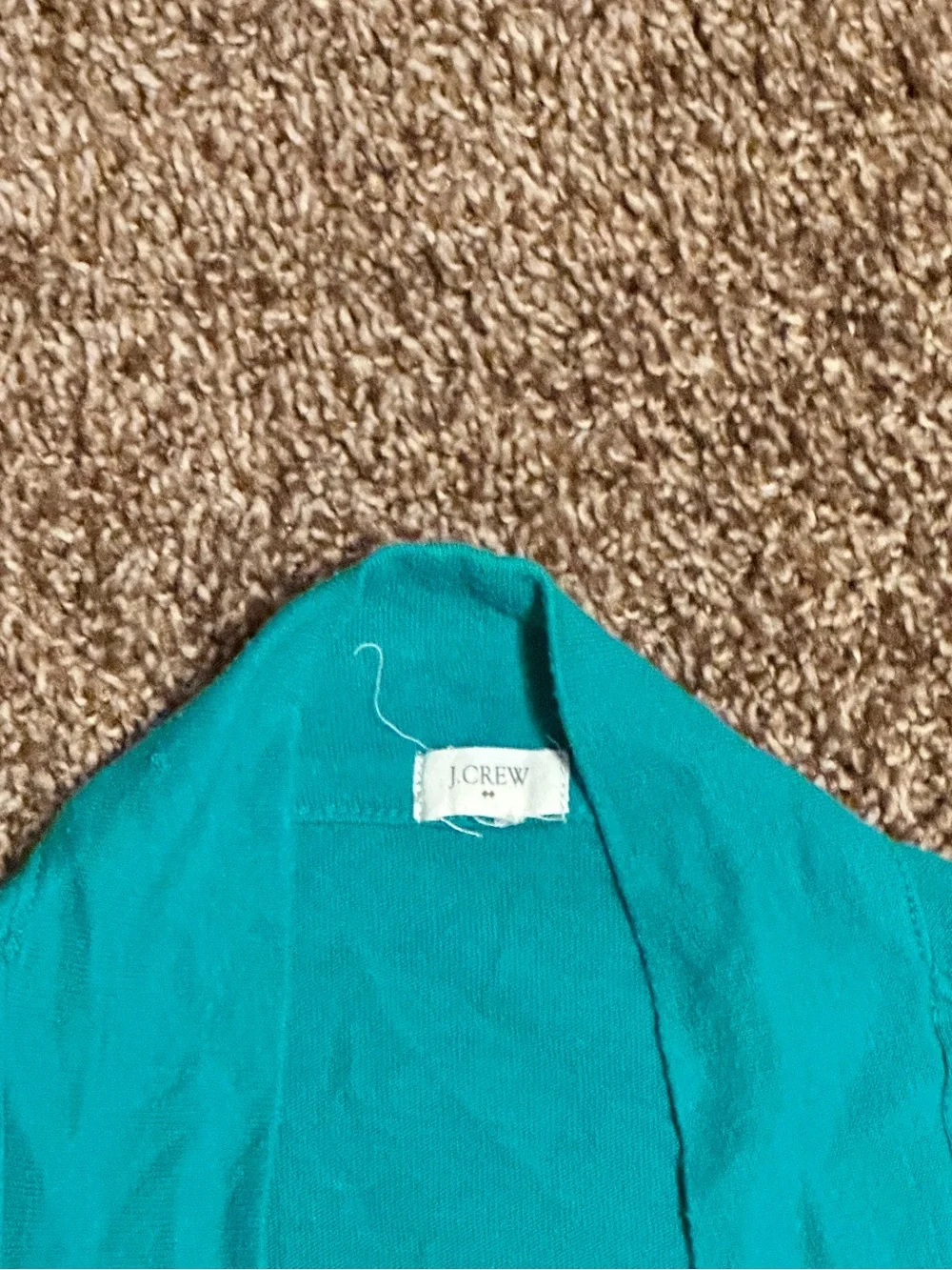 J. Crew Green Open-Front Draped Cardigan size XL